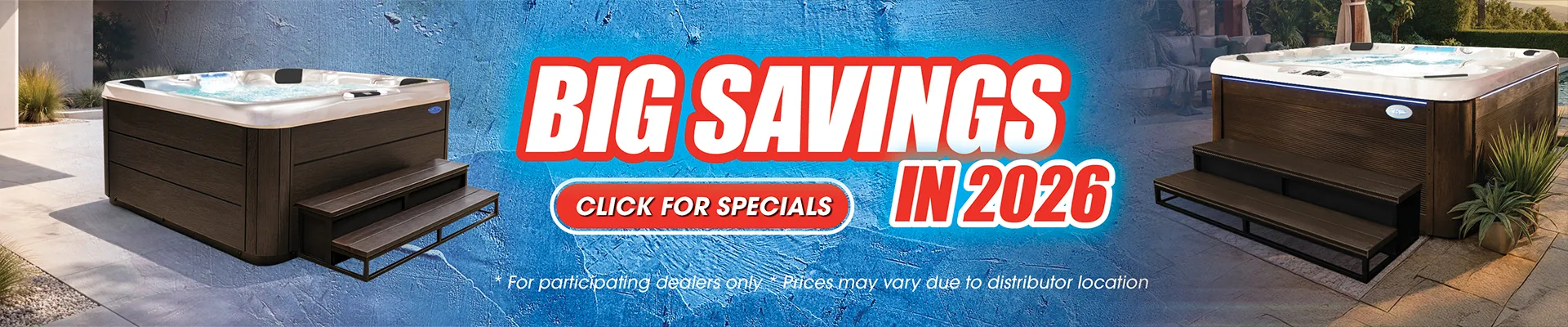 Calspas hot tub being used in a family setting - Sunrise