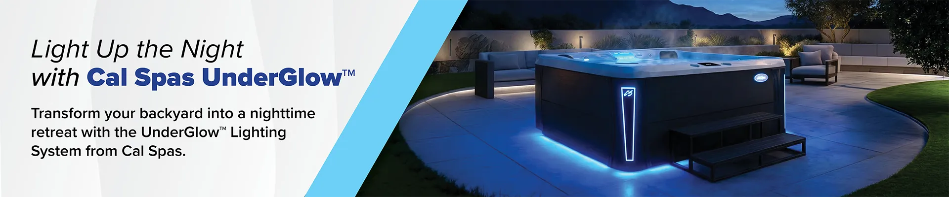 Calspas hot tub being used in a family setting - Sunrise